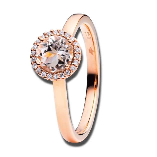 CAPOLAVORO ESPRESSIVO MORGANIT RING ROSÈ DIAMANTEN