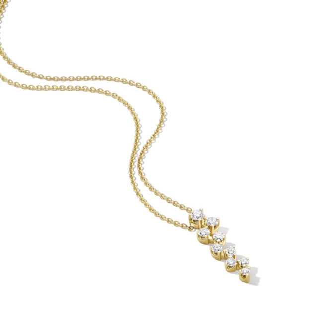 WILHELM MÜLLER COLLIER 585 BRILLANTEN TW-SI ZUS. 0,52 CT DAMENCOLLIER